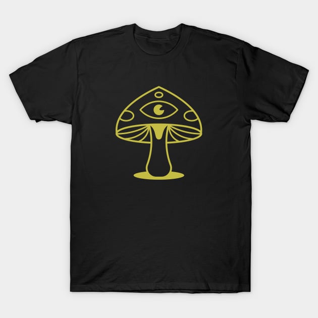 Mushroom. Fungi eye symbol. T-Shirt by Yeroma